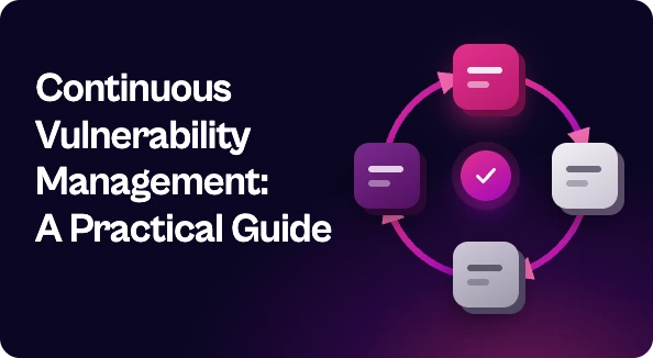 Continuous vulnerability management cycle diagram.